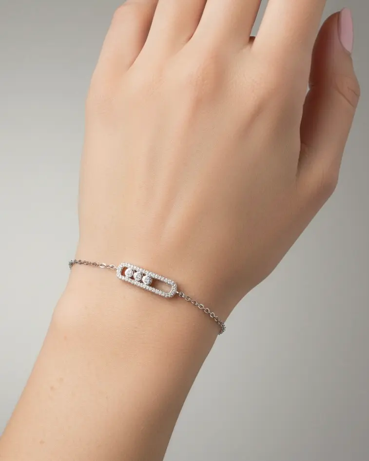 [C3242] 3 dots silver 925 k bracelet.webp
