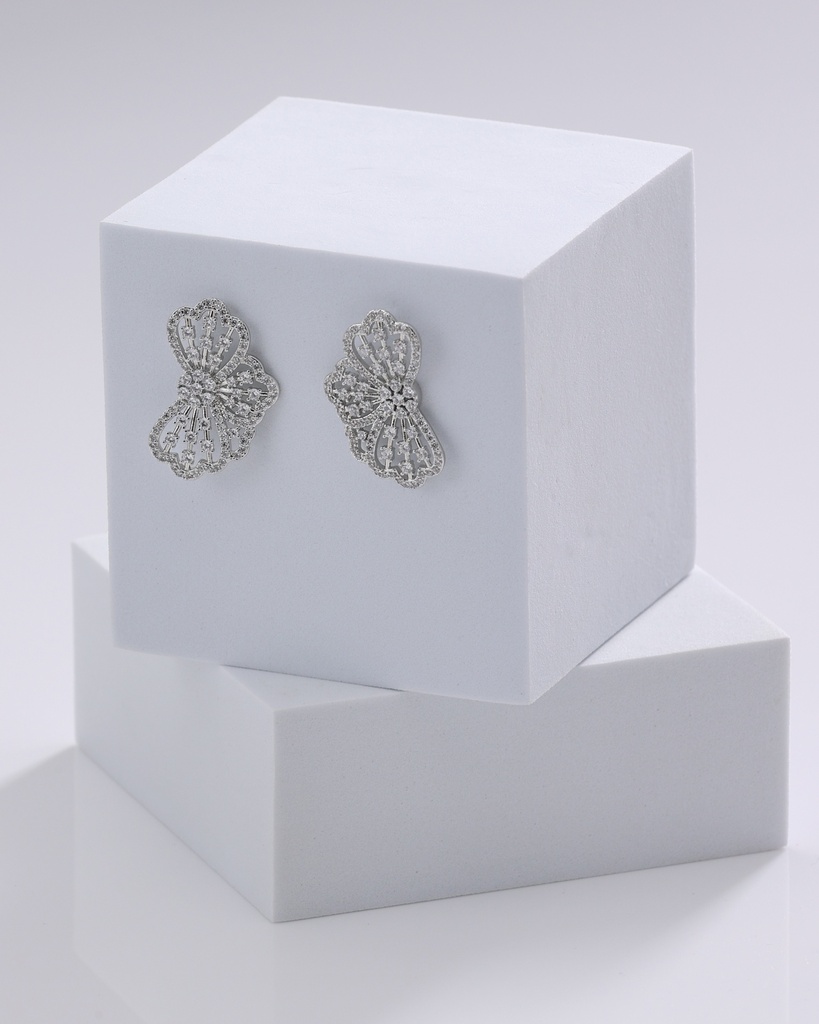 Fyonka shape zircon earrings