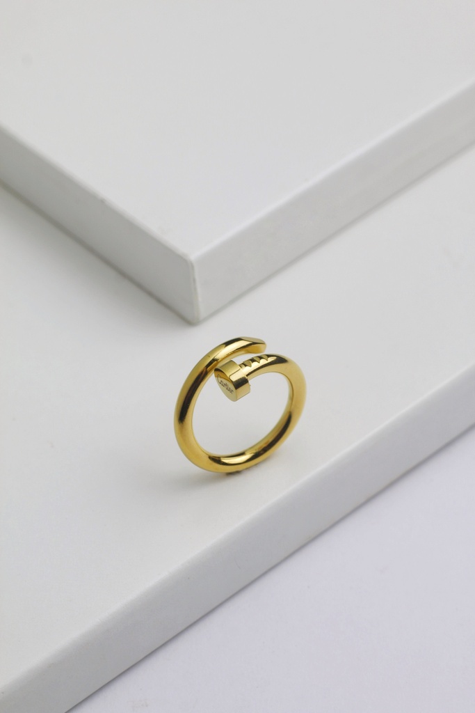 Nail shape smooth ring