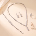 Water Drop zircon Jewelry Sets