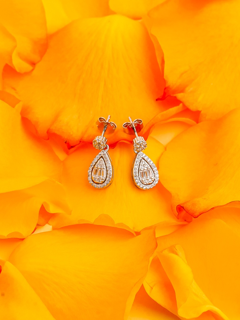 1 small drop silver 925 earrings