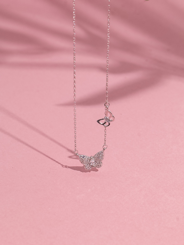 Silver 925 butterfly necklace