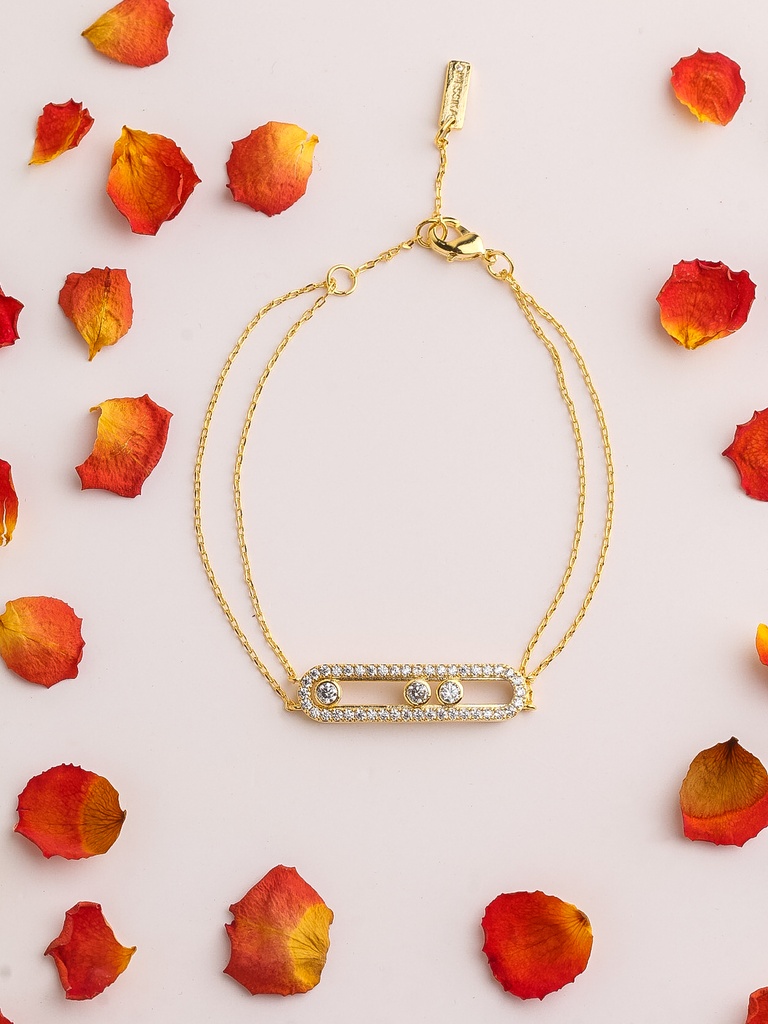 سوار ك ثلاث نقاط (gold)