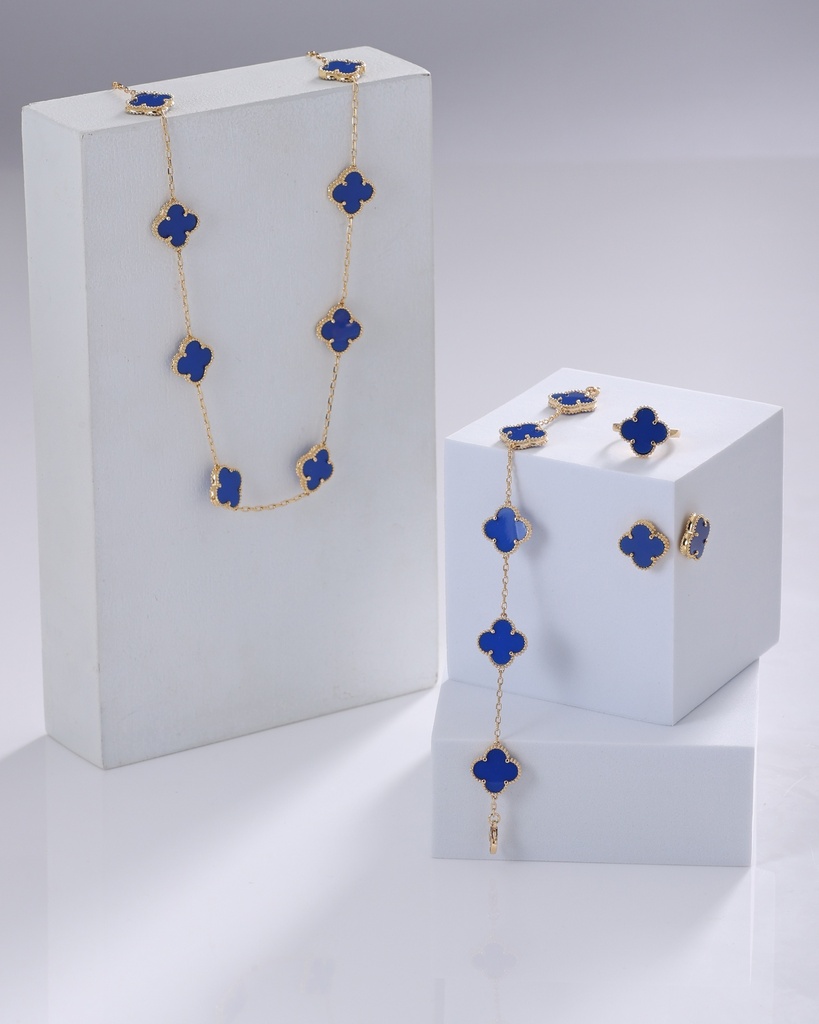 Dark Blue set flower shape