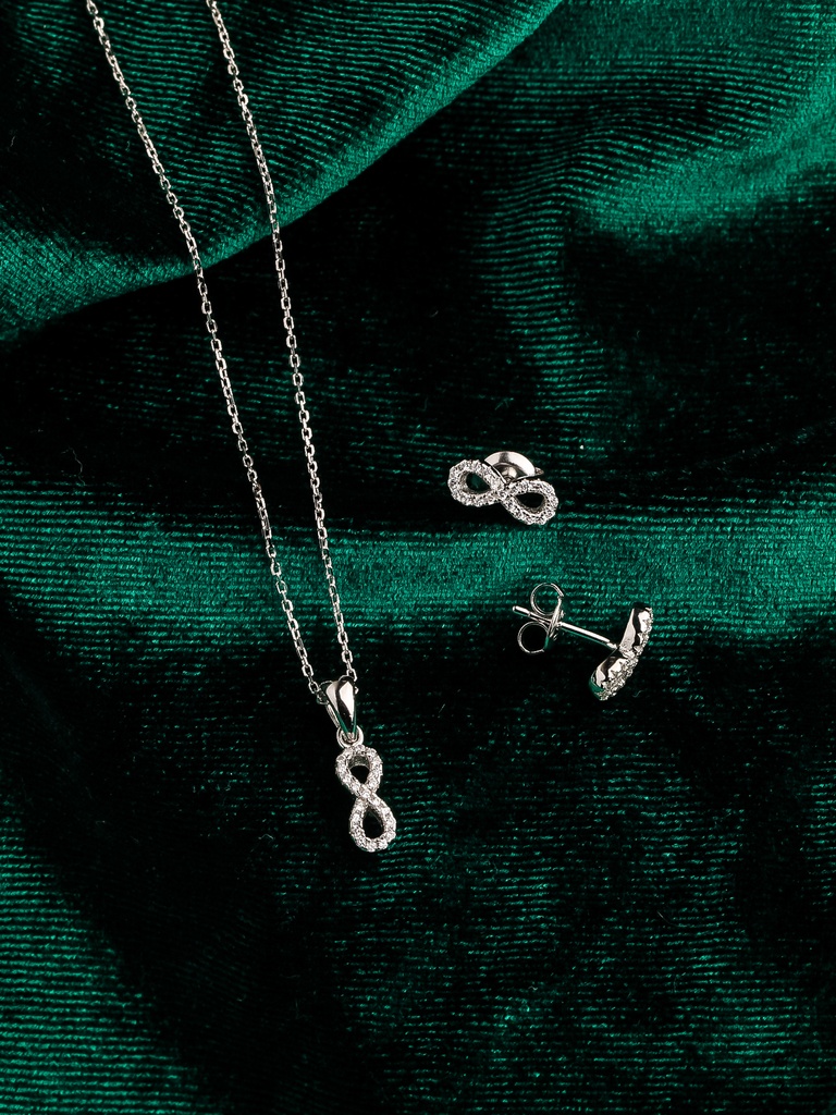 Small infinity silver 925 set