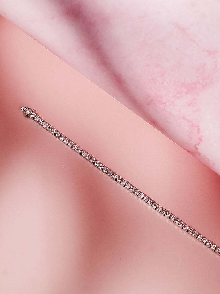 elegant silver 925 tennis bracelet