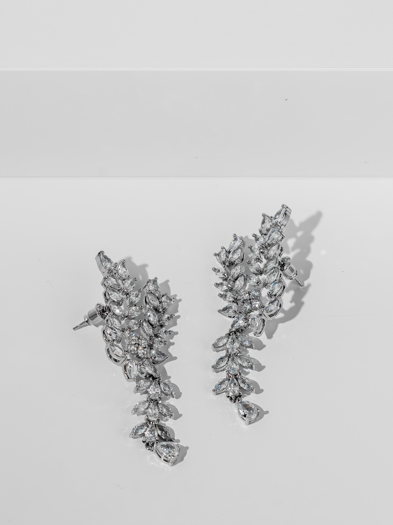 Fancy elegant bridal earrings