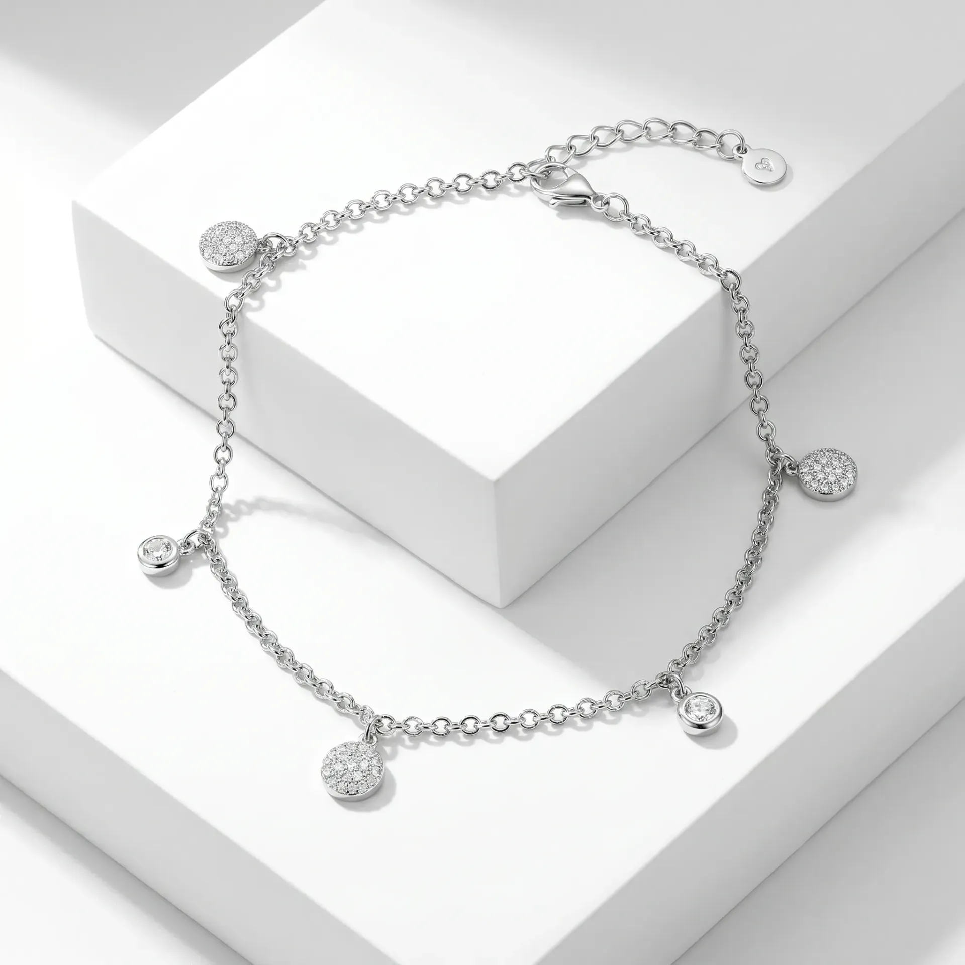 smooth rounds silver 925 ankelt