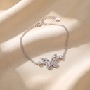 zircon butterfly silver  925 bracelet 