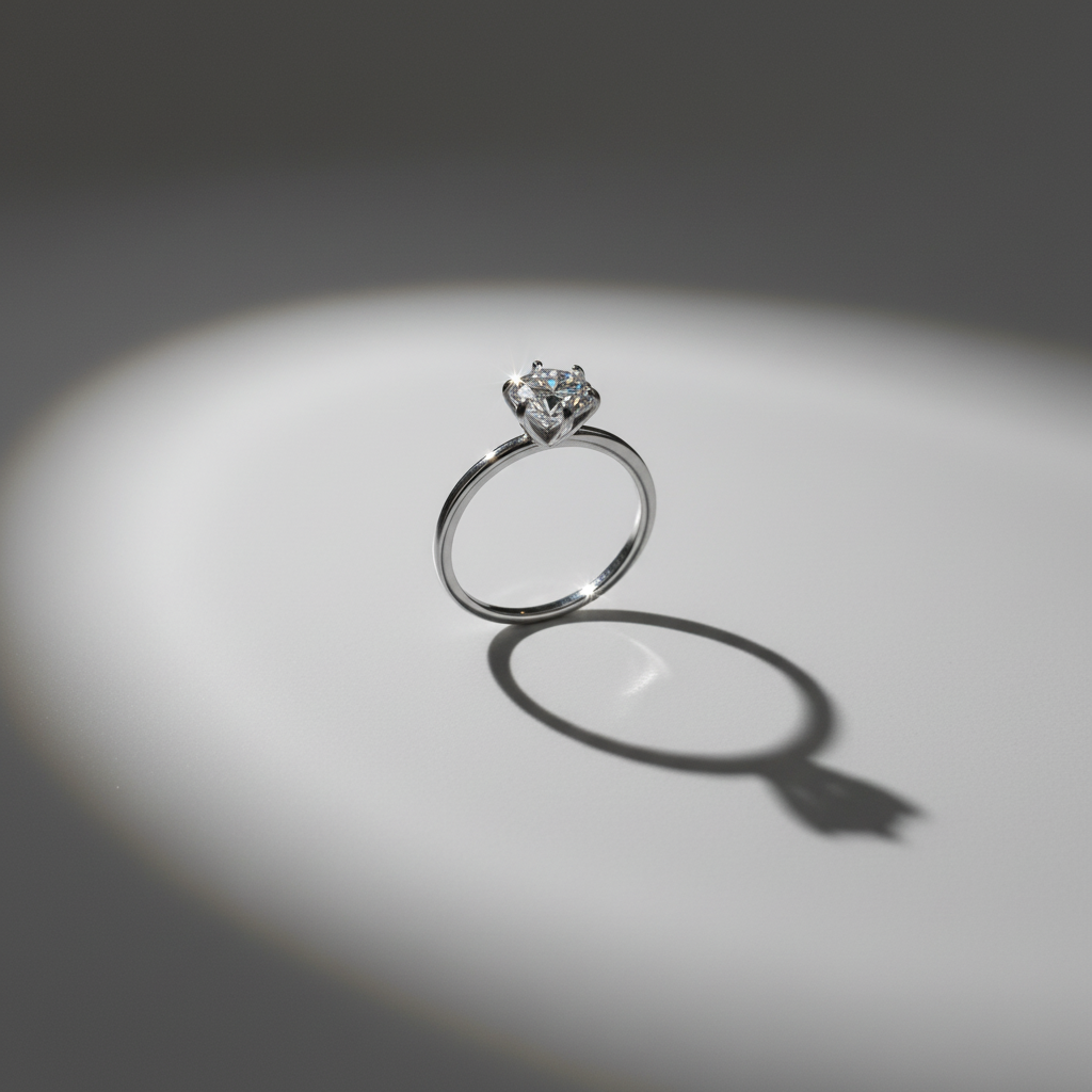 plain with one stone silver 925 ring