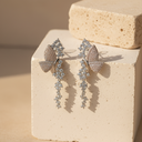 Pink butterfly wings earrings 