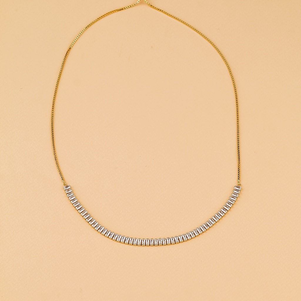 قلادة سلسة أنيقة قابلة للتعديل (gold)
