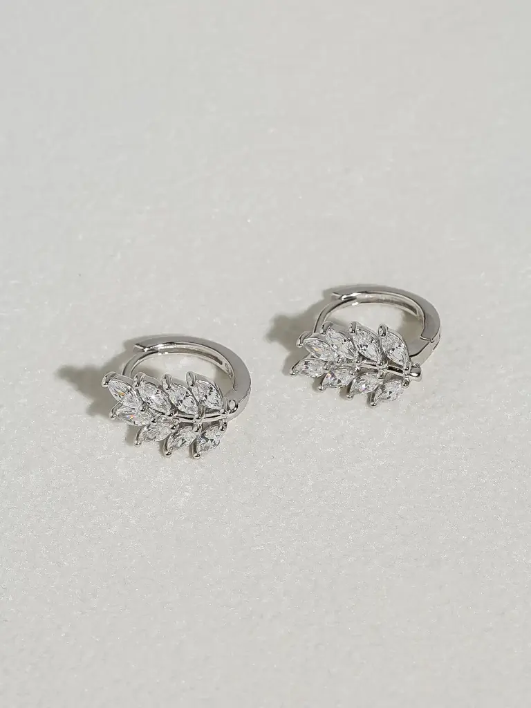 [D7995] smooth safa silver 925 earrings 
