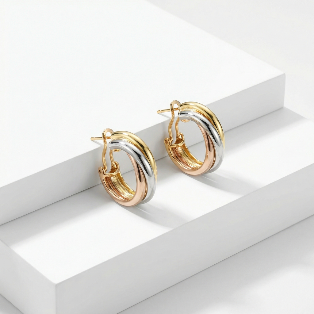 New hoops earrings with 3colors