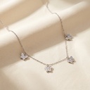 Small butterfly silver 925 choker 