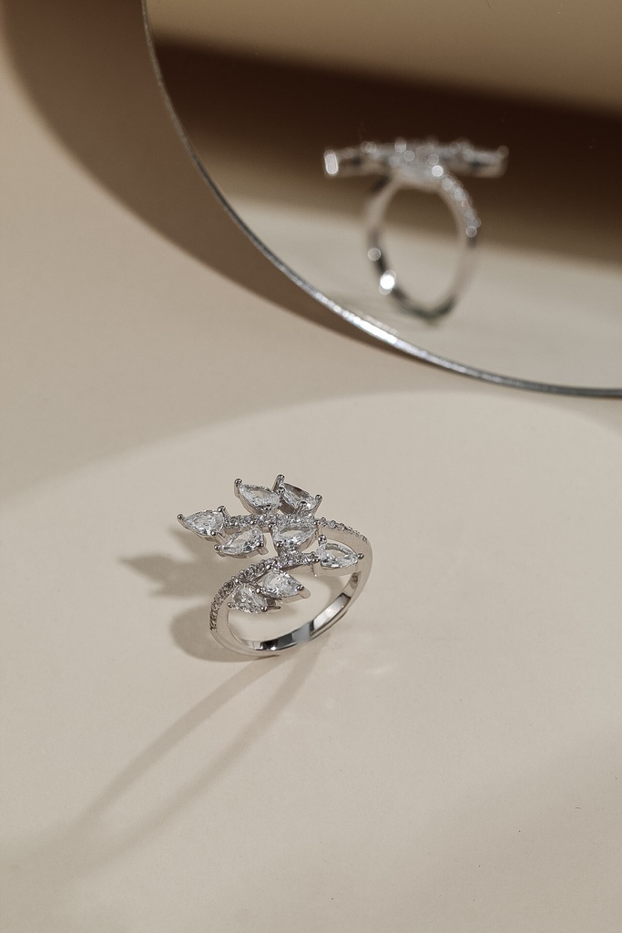 elegant multi drops silver 925 ring