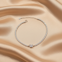 Mid Stone tennis silver 925 bracelet 