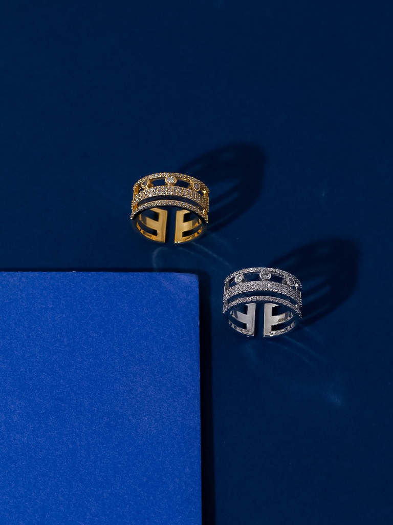 Big round K Ring (gold)