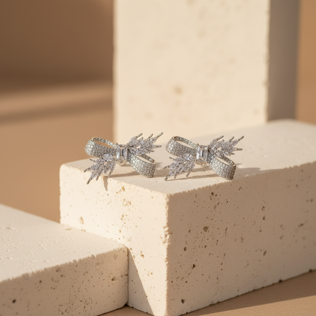 Safa with fyonka zircon earrings 