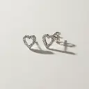 Open heart silver925 earrings 