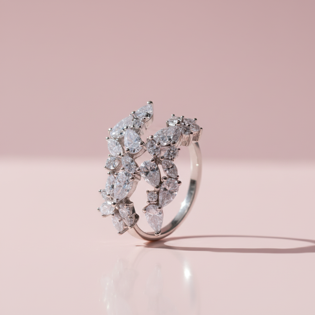 Multi drops adjustable silver925 ring 