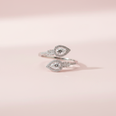 2big drop adjustable silver925 ring 