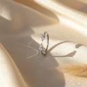 2 small drop adjustable silver925 ring 