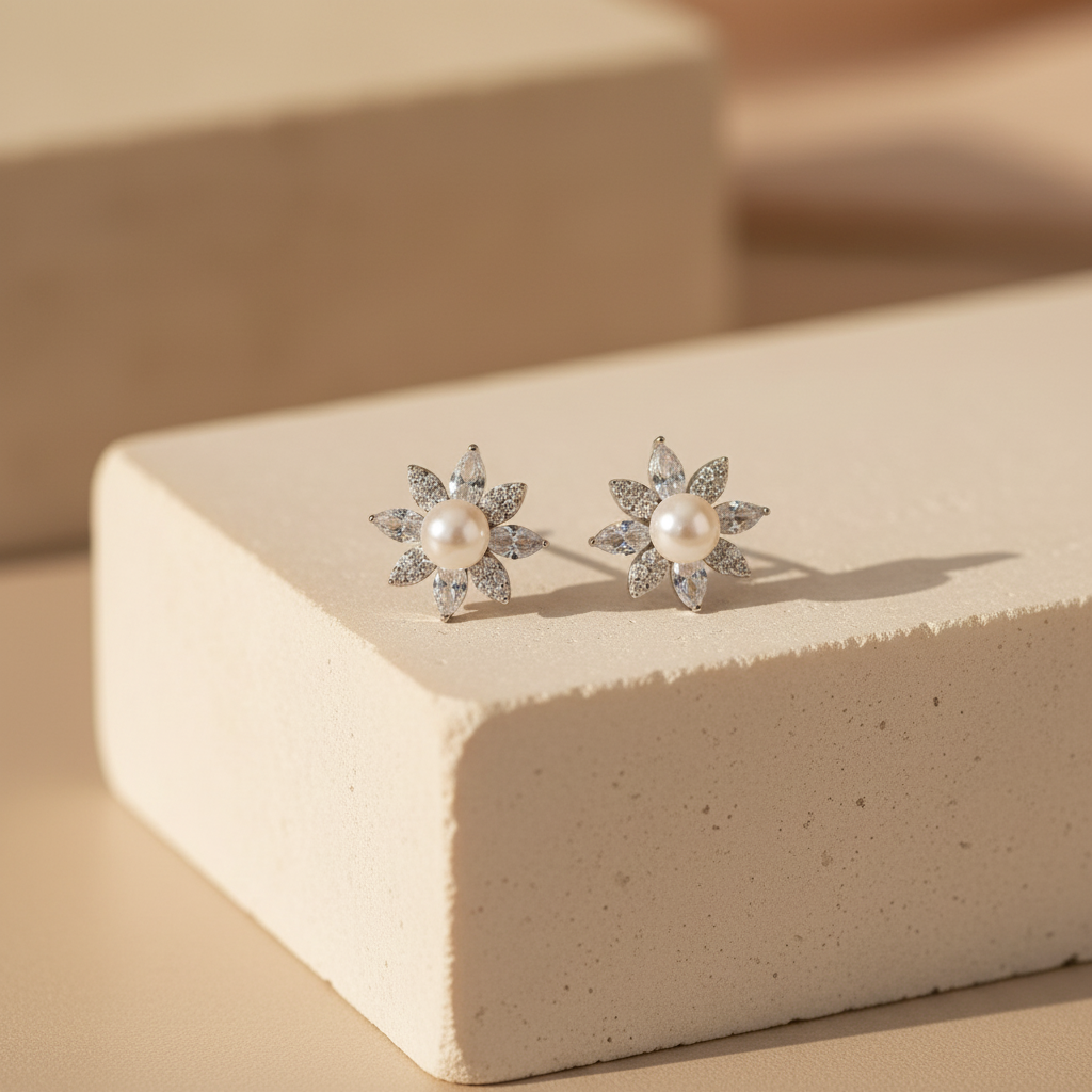 [E19052203] Simple stud Lulu earrings