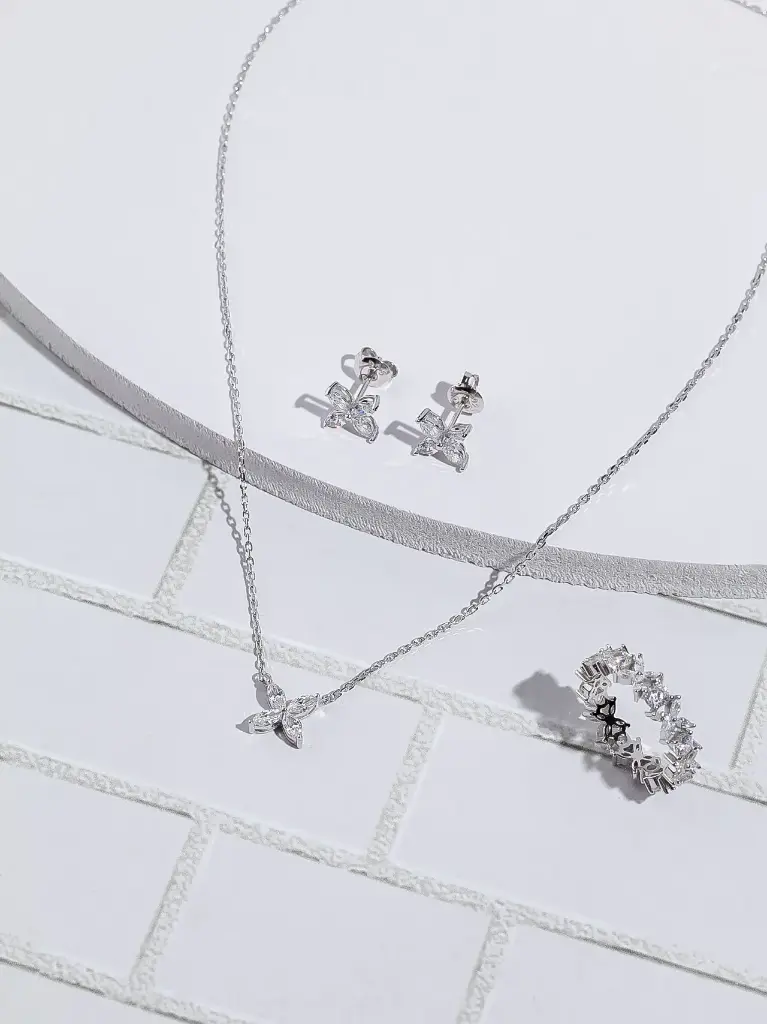 Elegant butterflies silver925 set