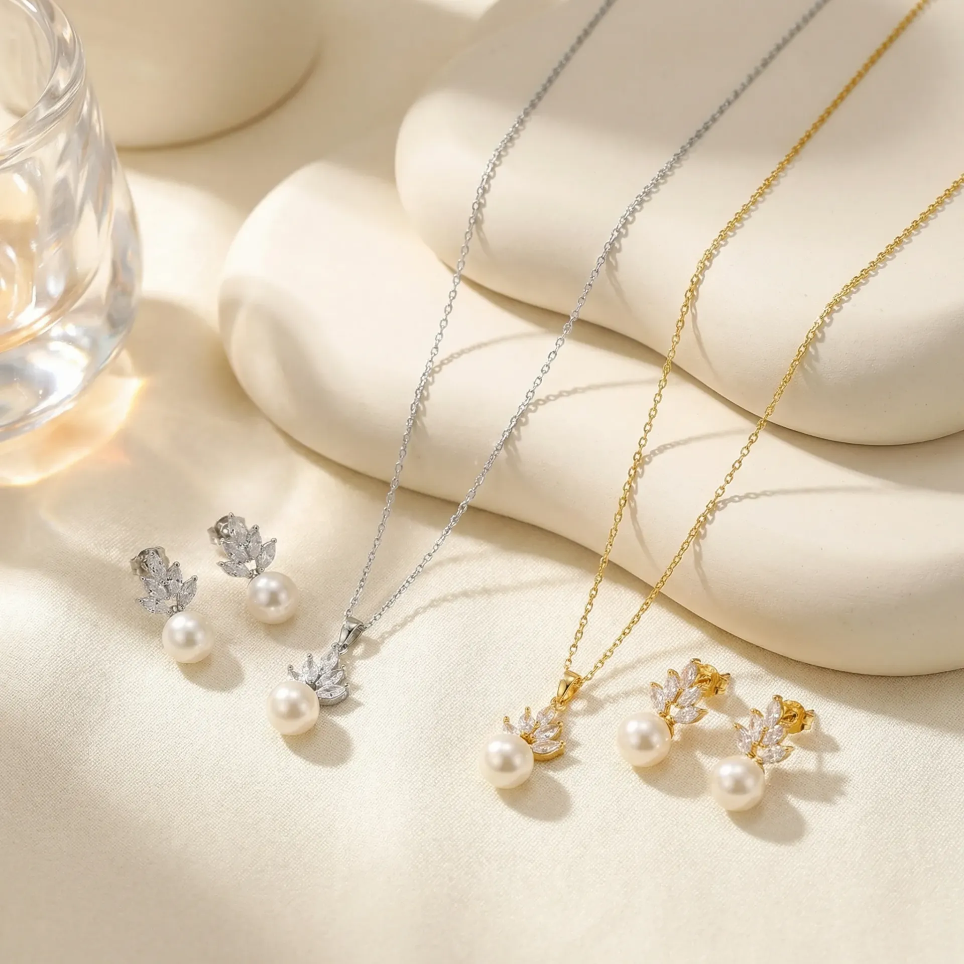 Lulu leaves necklace set