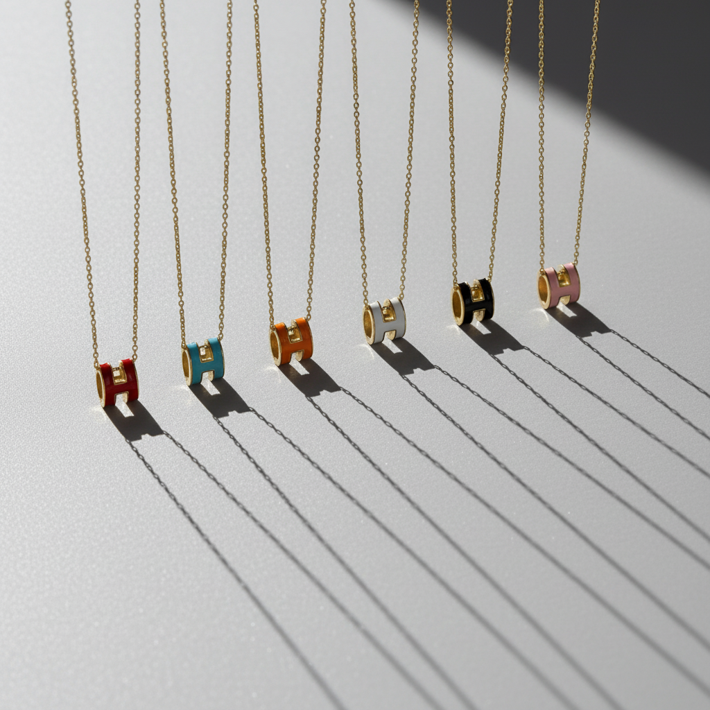 H shape elegant necklace 