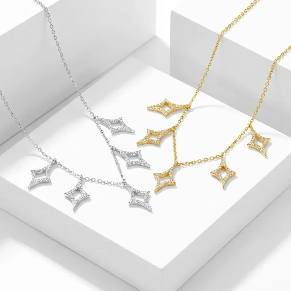 Open star choker  (gold)