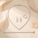 v shape tennis small zircon set 