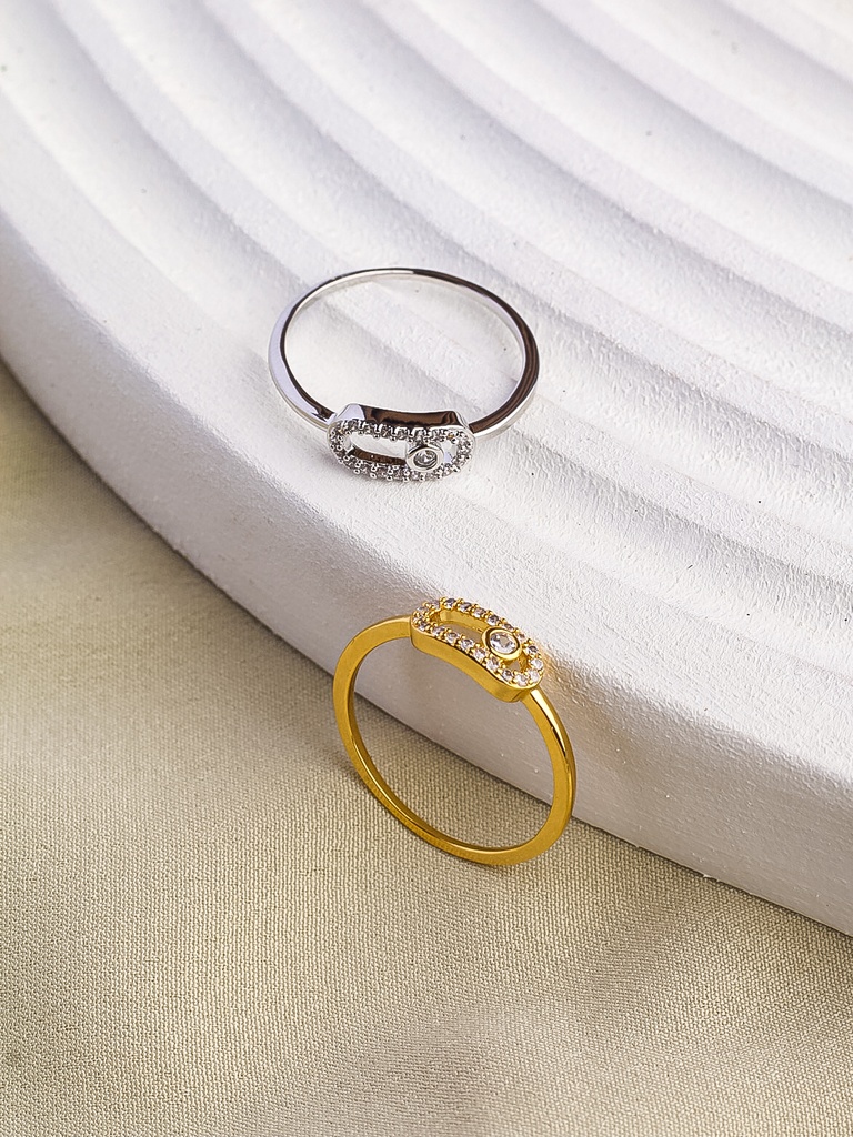 smooth k ring  (gold, 6)