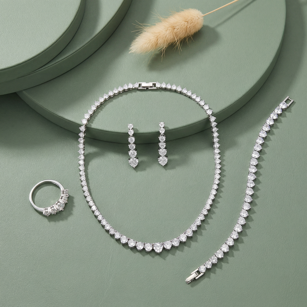 [CN5935] Big to small Tennis zircon set