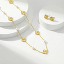 Flower with lulu choker set