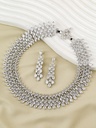 Heavy drops necklace zircon set