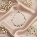 flower square silver925 bracelet