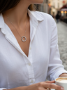 open circle silver925 necklace