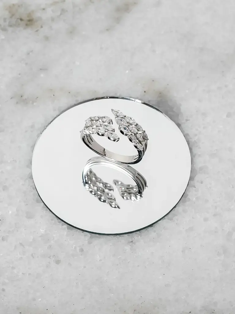 3 row adjustable silver925 ring 