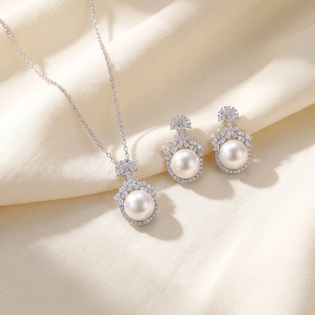 fan round lulu necklace set