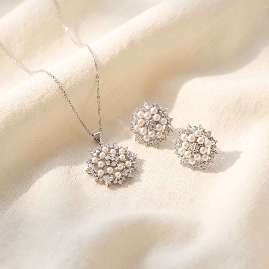 snow lulu necklace set