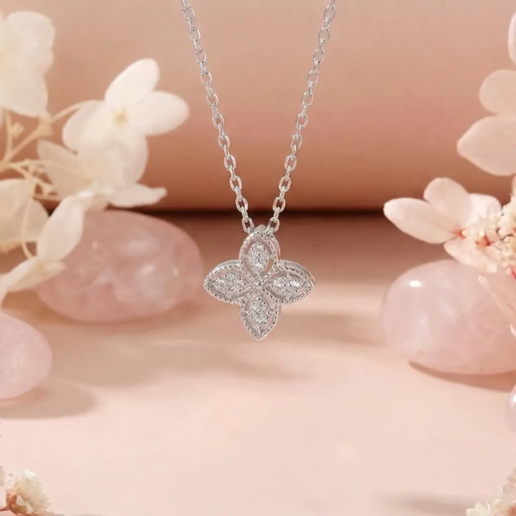 ro stone silver925 necklace