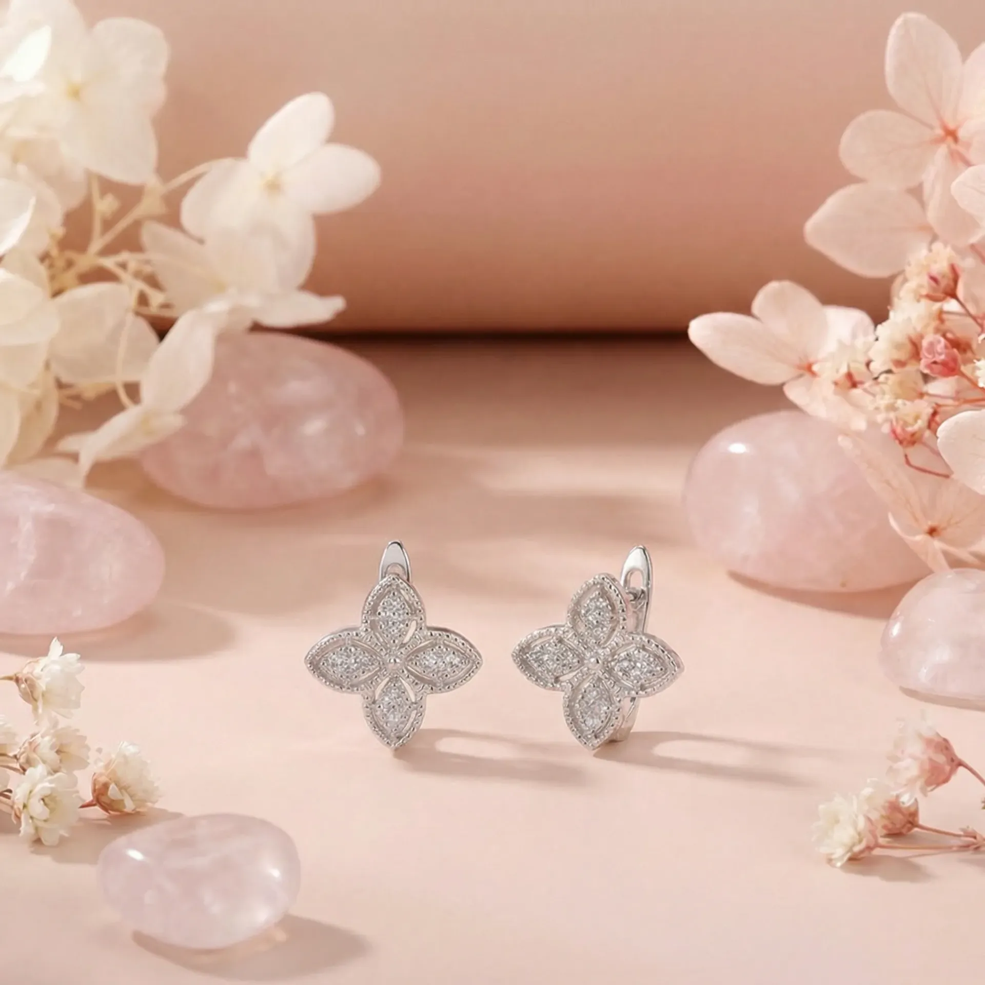 ro stone silver925 earrings