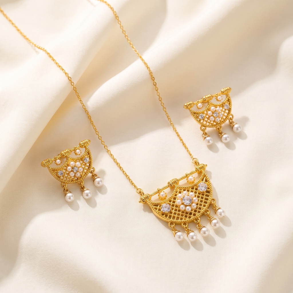 traditional design with lulu necklace set