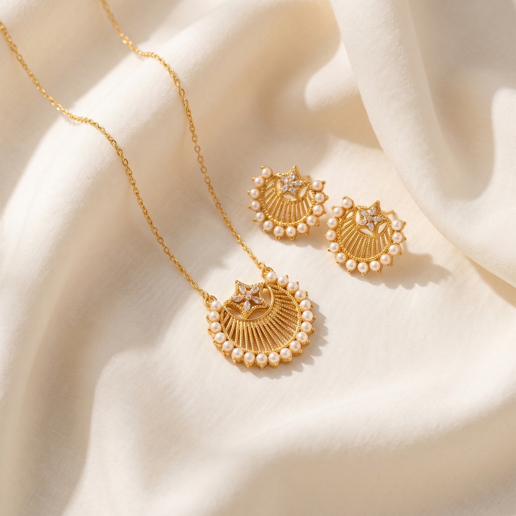 Star moon lulu necklace set