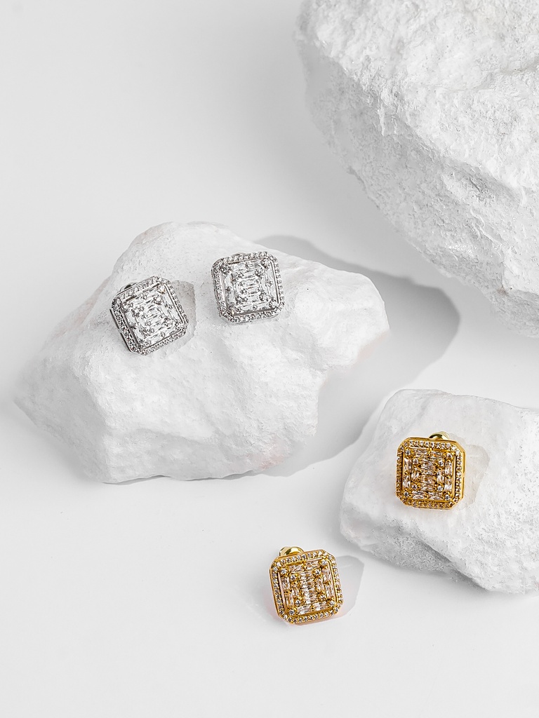 Cubic zircon earrings