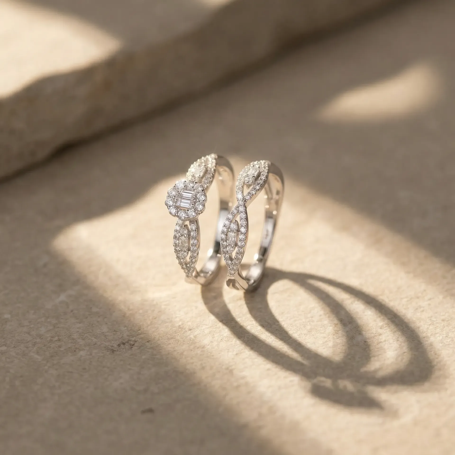 flower cross silver925 twins