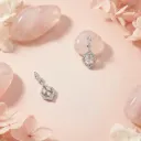 big and small leaves silver925 earrings