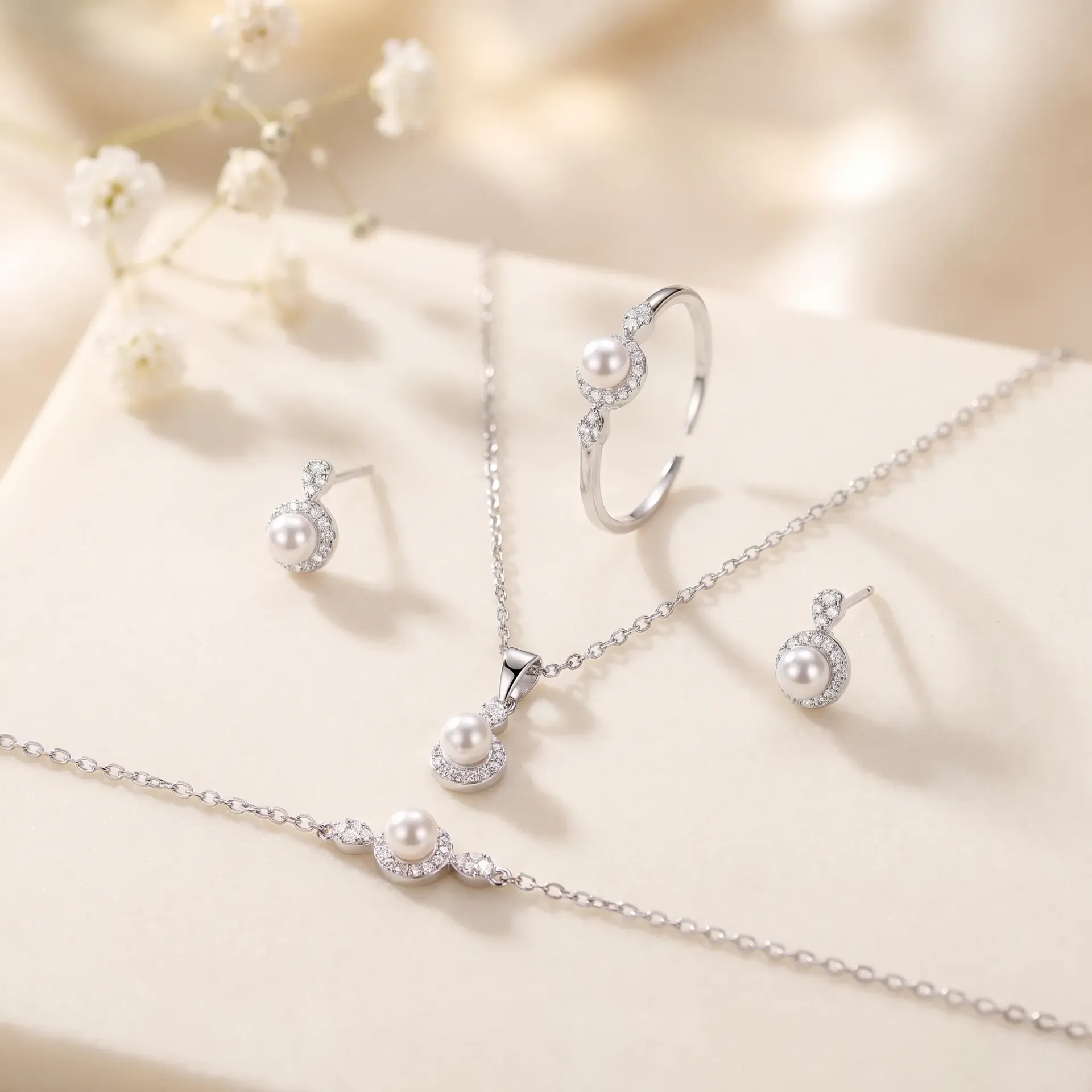 simple lulu silver925 set